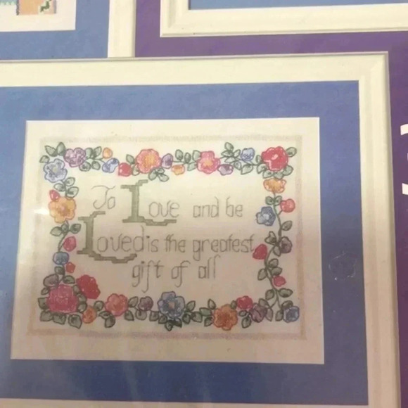 Plaid Bucilla words to live by stamped cross stitch 3 pack - Picture 4 of 11